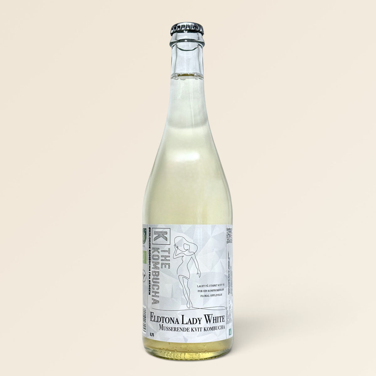 Produktbilde av The Kombucha Eldtona Lady White, alkoholfri kombucha.